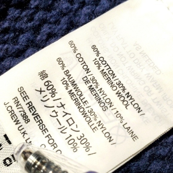 J.Crew Long Open Cardigan Sweater Cotton Blend Blue Size XS - Picture 5 of 7